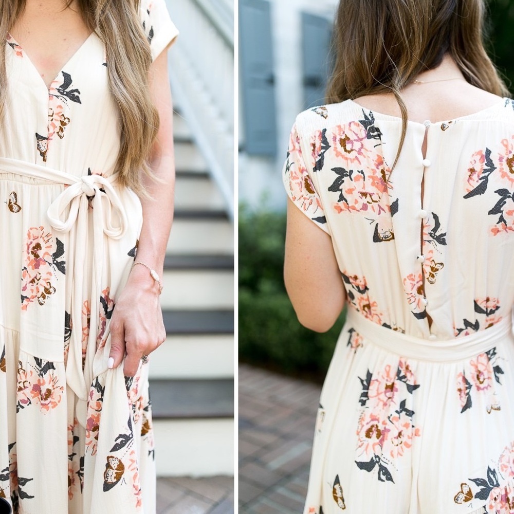 Free people floral maxi dress